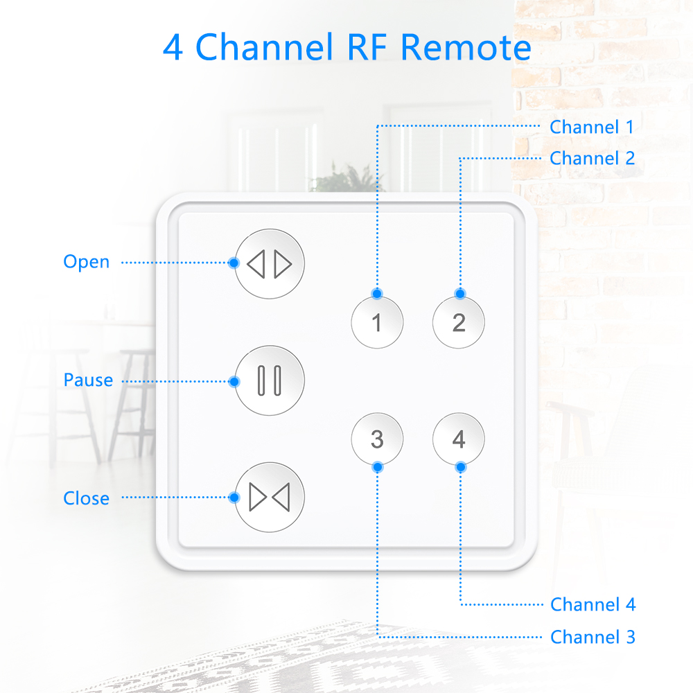 Tuya Smart Life RF WIFI Curtai - Tuya 4 Channel recension och pris