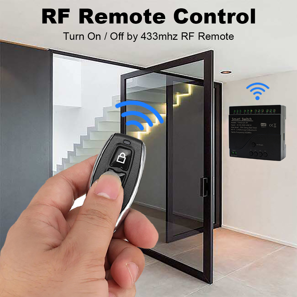 New 4CH Motor Smart Switch WIF - Tuya 4 Channel recension och pris