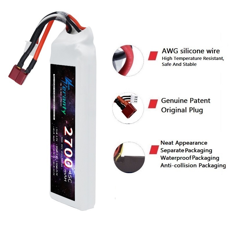1/3PCS 2S 7.4V Lipo Battery 27 - Shelly Plug recension och pris