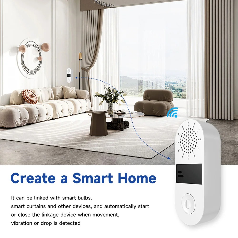 Tuya WiFi Vibration Sensor - 1 - Home Assistant Tuya recension och pris