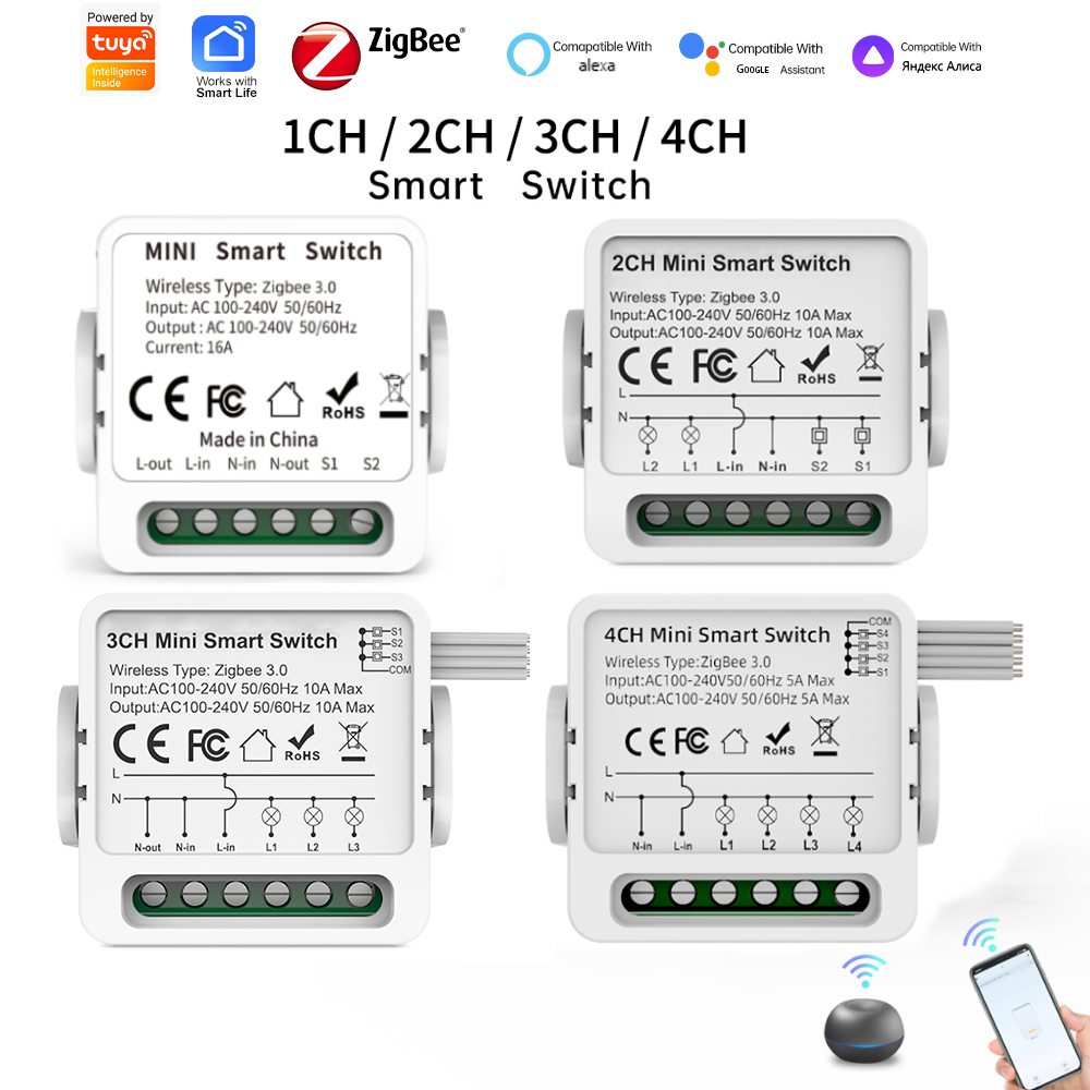 Tuya Zigbee 3.0 Smart Switch 1 - Tuya 4 Channel recension och pris