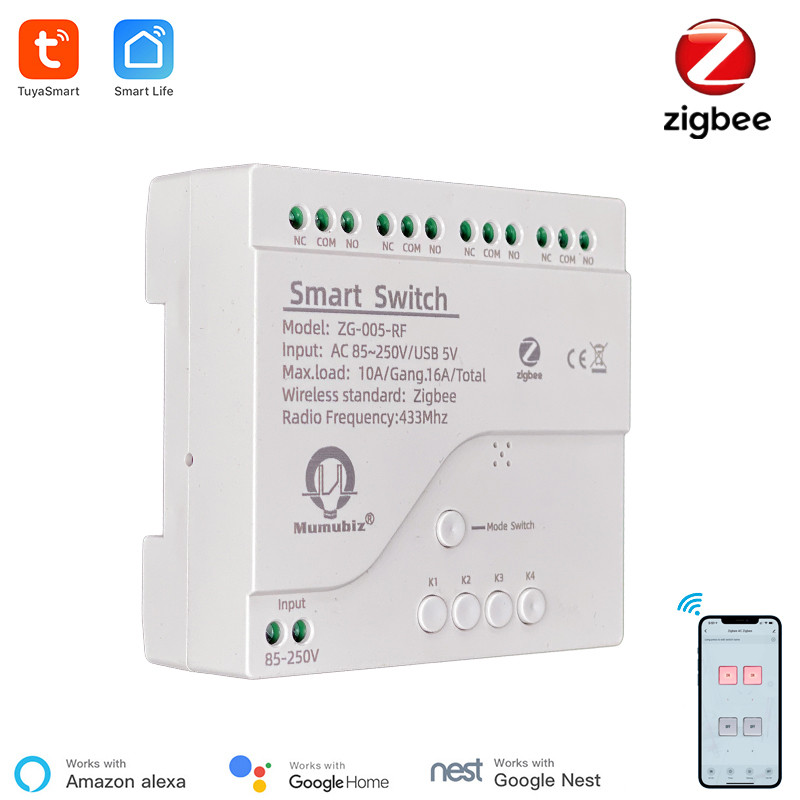 Tuya Smart Zigbee 220V Switch  - Tuya 4 Channel recension och pris