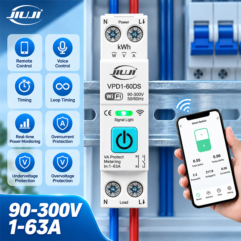 Smart WiFi DIN Rail Switch 1P  - Smart Relay Tuya recension och pris