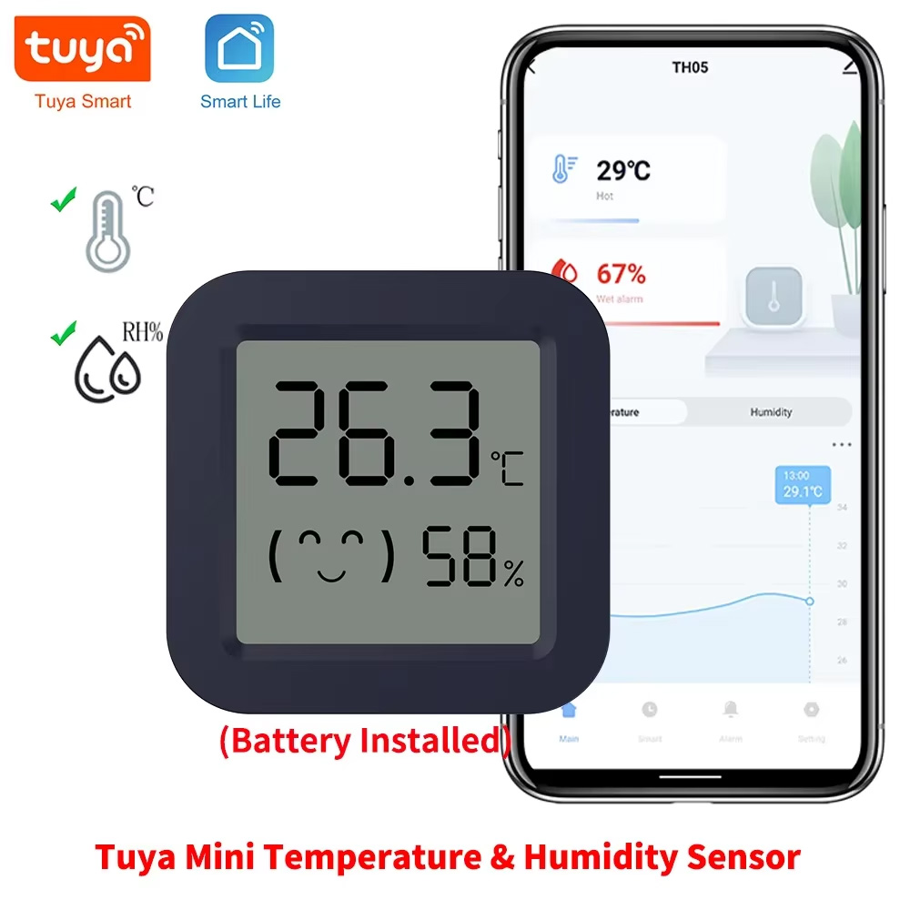 Mini Smart Thermometer Hygrome - Tuya Smart recension och pris