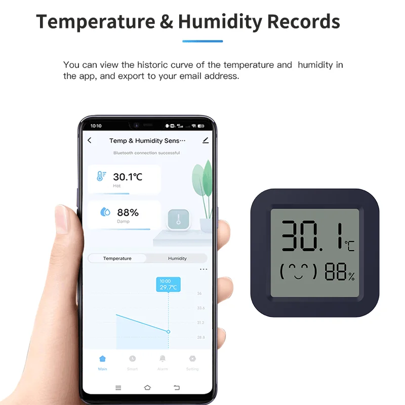 Mini Smart Thermometer Hygrome - Tuya Smart recension och pris