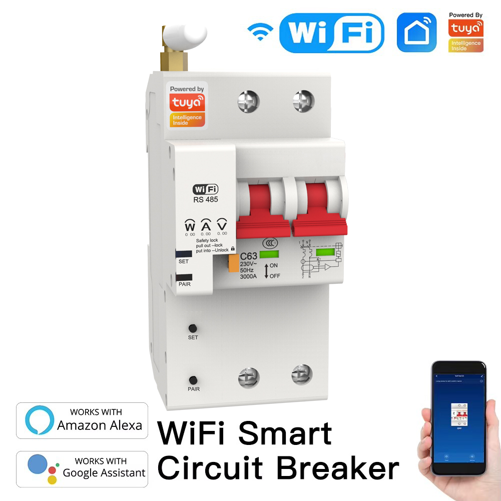 Smart Wifi Circuit Breaker 2P  - Tuya Smart recension och pris