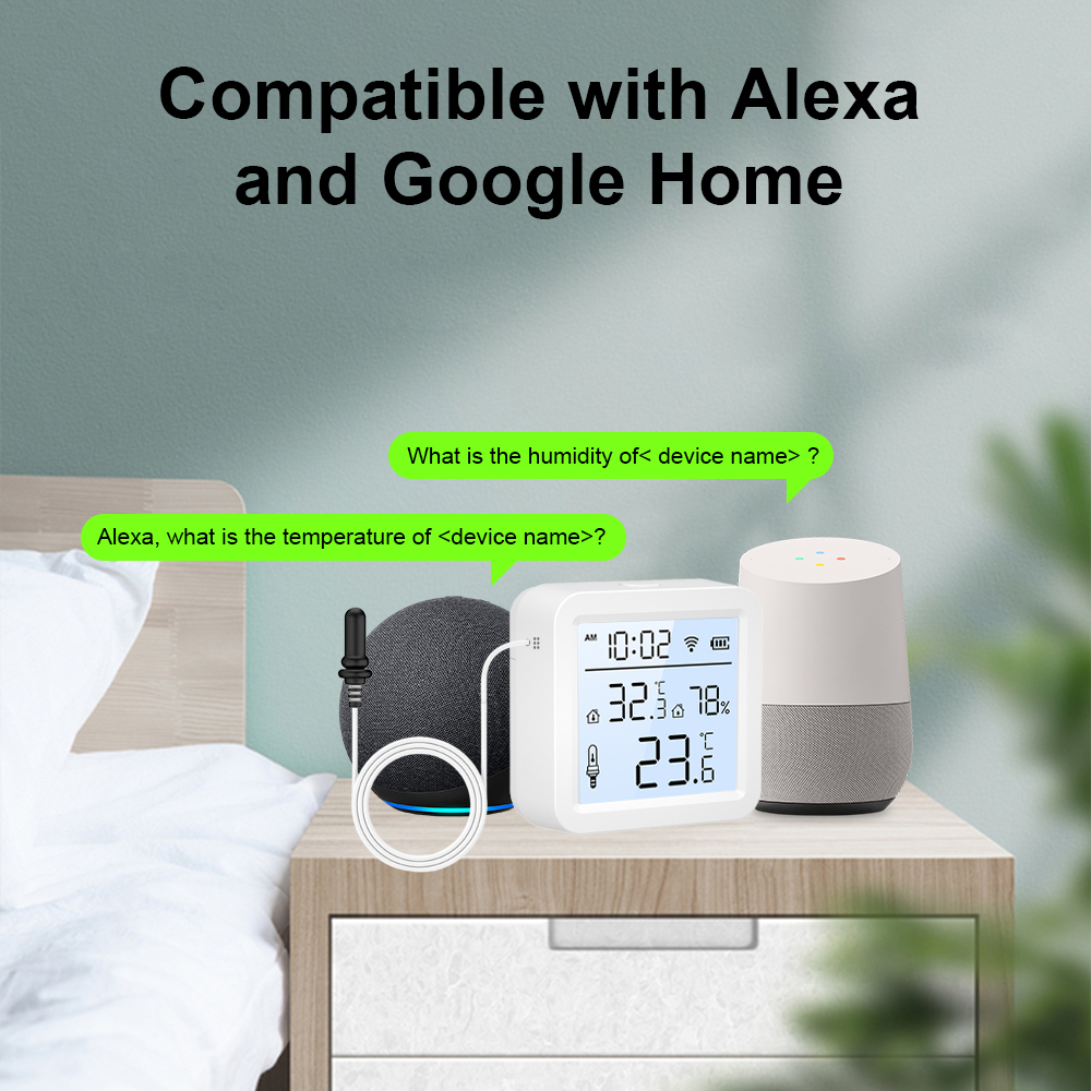 WiFi Humidity Temperature Sens - Tuya Smart recension och pris